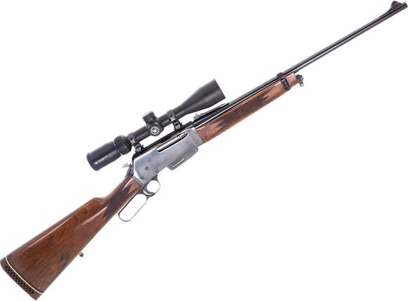 Picture of Used Browning BLR Lever Action Rifle, 243 Win, 20" Blued Barrel with Sights, Vortex Crosfire 3-9x40, 1 Magazine, Fair Condition