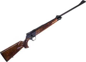 Picture of Blaser R8 Jaeger Straight Pull Bolt Action Rifle - 30-06 SPRG, 22.8" (580mm), Black Receiver, Grade 4 Wood Stock With Bavarian Cheek Piece & Double Rabbet, Illumination Control, Standard Open Sights, 4rds