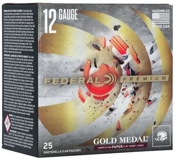 Picture of Federal Premium Gold Medal Grand Target Loads Shotgun Ammo - 12Ga, 2-3/4", #7-1/2, 1oz, 25rds Box, 1290fps