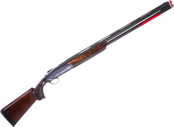 Picture of Used Benelli 828U Sport Over/Under Shotgun - 12-Ga, 3", 30", Blued, "Sport" Engraved Receiver, AA-Grade Satin Walnut Stock, Carbon Fiber Rib w/ Front White Dot Sight, Extended Crio (C,IC,M,IM,F), Original Case, Very Good Condition