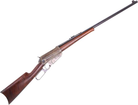 Picture of Used Winchester Model 1895 Lever-Action Rifle, 30-03 Sprg, 24" Barrel, Blued, Walnut Stock, Iron Sights, Crescent Style Buttplate, 1909 Mfg, Good Condition