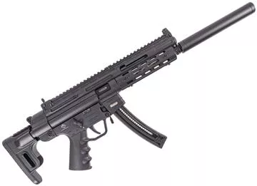 Picture of German Sport Guns (GSG) GSG-16 Rimfire Semi-Auto Rifle - 22 LR, 16.5", w/Barrel Shroud, M-Lok Handguard, Retractable Stock, Black