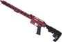 Picture of Used Derya TM-22 Semi-Acto Rifle, 22LR, 18.5" Threaded Barrel, Blued, Distressed Red Aluminium Receiver, Collapsing Stock, Optic Mount, 3 Magazines, Good Condition