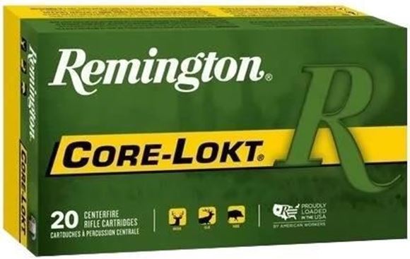 Picture of Remington Core-Lokt Rifle Ammunition - 6.5 Creedmoor, 140gr, Pointed Soft Point, 20rds Box