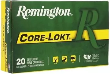 Picture of Remington Core-Lokt Centerfire Rifle Ammo - 30-06 Sprg, 165Gr, Core-Lokt, PSP, 20rds Box