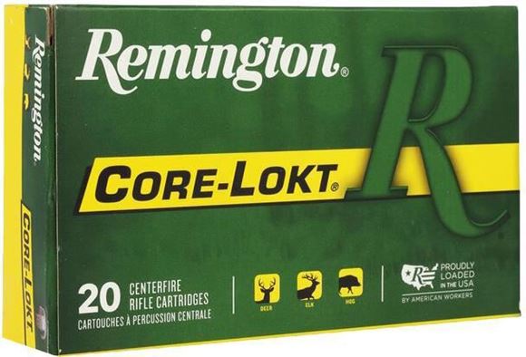 Picture of Remington Core-Lokt Centerfire Rifle Ammo - 338 Win Mag, 225Gr, Core-Lokt, PSP, 20rds Box