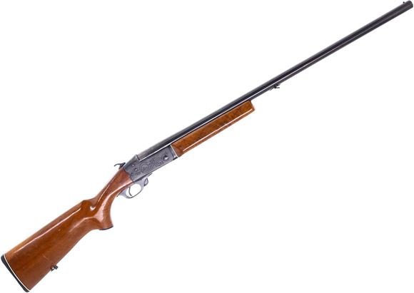 Picture of Used CIL Model 402 Single Shot Shotgun, 12ga, 2 3/4" Chamber, 30" Barrel, Wood Stock, Crack In Stock at Tang, Fixed Full Choke, Good Condition