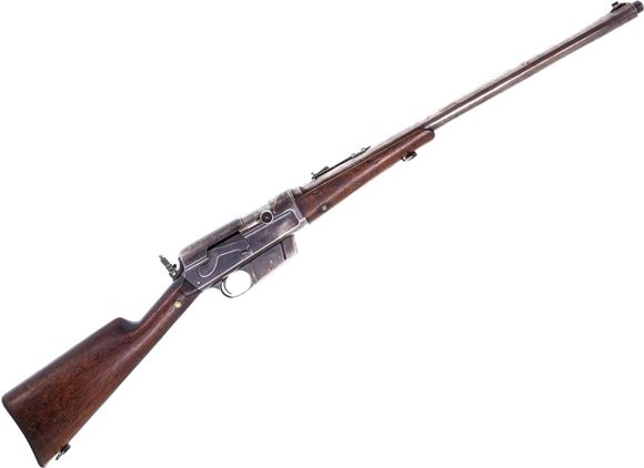 Picture of Used Remington Model 8 Semi-Auto Rifle, 35 Rem, 22" Barrel, Wood Stock, 1908 Mfg,Tang Sight, Forend Cracked & Repaired, Chipped Toe, Fair Condition