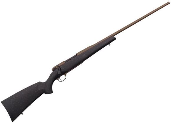 Picture of Weatherby Mark V Hunter Bronze Bolt Action Rifle, 300 Win Mag, 26'',#2 Contour, Smoke & Bronze Speckle Polymer Stock, Bronze Cerakote, 3 rds