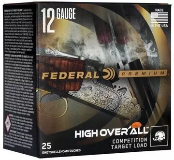 Picture of Federal Premium High Overall Competition Target Loads Shotgun Ammo - 12Ga, 2-3/4", 1-1/8oz., #7-1/2, HDCP Dram EQ. 25rds Box, 1250fps