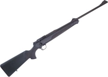 Picture of Blaser R8 Professional Straight Pull Bolt Action Rifle - 308, 22", Standard Contour Barrel, Rifle Sights, Black Synthetic Stock w/Elastomer Inlays on Fore-End and Pistol Grip.