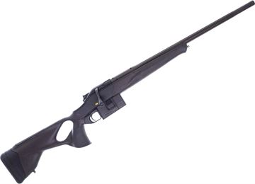 Picture of Blaser R8 Ultimate X Straight Pull Bolt Action Rifle - 6.5 Creedmoor, 22", Semi Weight Fluted And Thresded Barrel , Dark Brown Synthetic Thumbhole Stock w/ Black Leather Inlays, W/ Adjustable Comb And LOP, Illumination Contro