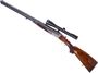 Picture of Used Suhl Drilling Combination Gun, 12Ga/12Ga/30-06 Sprg, 2-3/4", 25" Barrel, Blued, Wood Stock, Engraved Receiver, Double Trigger, Zeiss Diatal-ZM 6x42 Riflescope, Fixed Full/ Improved Cylinder Chokes, Good Condition