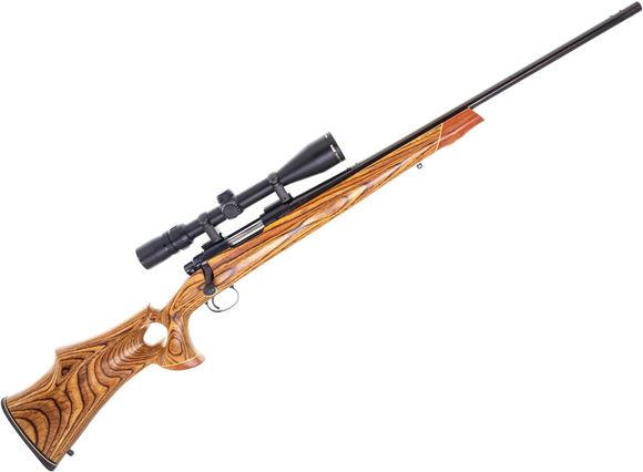 Picture of Used Remington 700 Bolt-Action Rifle, 22-250, 24" barrel, Blued, Laminate Thumbhole Target Stock, Bushnell Elite 4200 2.5-10x40 Riflescope, Very Good Condition