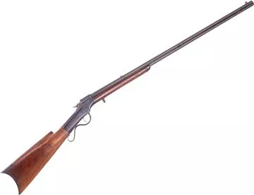 Picture of Used Ballard Merwin & Bray Falling Block Rifle, 44 Rimfire, 28" Octagonal Barrel, Blued, Wood Stock, Crescent Buttplate, Iron Sights, Manual Ejector, Fair Condition