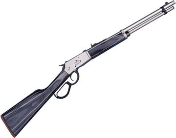 Picture of Canuck Wrangler Jurassic Lever Action Rifle - 357 Mag, 18.5", 1/2-28 Threaded, Nickel Receiver, Laminate Stock, Std Sights with Fibre Front, Pacatinny Rail, 9+1rds