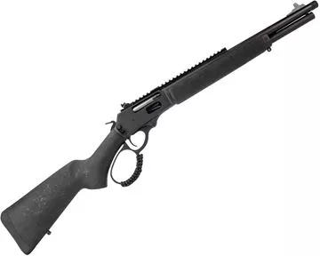 Picture of Rossi R95 Triple Black Lever Action Rifle - 45-70 GOVT, 16.5", 5/8-24" Threaded, Black Oxide, Black Wood Stock, Adjustable Buckhorn Sights, 5rds