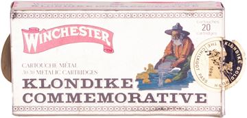 Picture of Winchester Klondike Commemorative (1975 Collector) Rifle Ammo - 30-30 Win, 170gr, Silvertip, 20rds box (Old Box Good Condition)