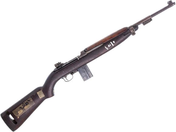 Picture of Used Israeli M1 Carbine Semi-Auto Rifle, .30 Carbine, 18" Barrel, Parkarized, Wood Stock, Inland Manufacturing 1944 Mfg, 1 Magazine, Fair Condition