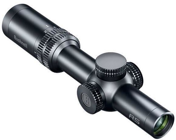 Picture of Bushnell Optics Rimfire Riflescopes - 1-6x24mm, 30mm, Illuminated DD2-QA Reticle, Second Focal,  1/2 MOA Adjustments, Multi-Coated, Matte, IPX7 waterproof.