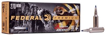 Picture of Federal Premium Vital-Shok Rifle Ammo - 270 WSM, 136Gr, Terminal Ascent, 20rds Box