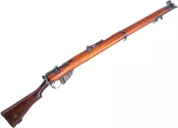 Picture of Used Lee Enfield No1 Mk3* SHTLE Bolt-Action Rifle, 303 British, 25" Barrel, Blued, Full military Wood Stock, 1916 Mfg, 1 Magazine, Good Condition