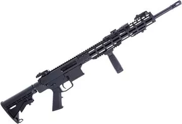 Picture of Used Kodiak Defence WK-180 Gen II Semi-Auto Rifle, 223/5.56, 18.5" Barrel, Black Anodized, Collapsing Stock, Daniel Defence Foregrip, Fenix TK16 Flashlight, Flip Up Sights, No Magazines, Original Box, Very Good Codition