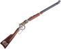 Picture of Used Henry Golden Boy Free Mason Edition Lever-Action Rifle, 22LR, 20" Octagon Barrel, Blued, Wood Stock, Gold Inlaid Engraved Receiver, Stock Engraved, Original Box, Good Condition