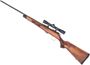 Picture of Used CZ452-2E ZKM Farewell Edition Bolt-Action Rifle, 22LR, 22" Barrel, Blued, Wood Stock, Engraved Receiver, Leupold FX-I Rimfire 4x28mm Riflescope, Original Box, 1 Magazine, Very Good Condition