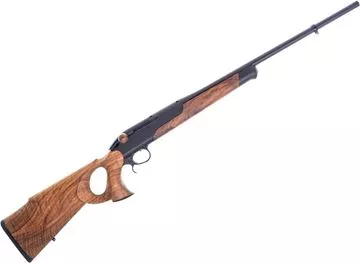 Picture of Used Jakele J1 Bavaria Straight Pull Rifle, 308 Win, 22" Barrel, Blued, Wood Thumbhole Stock, Grip Saftey, Blaser Saddle Mount, Original Box, Excellent Condition