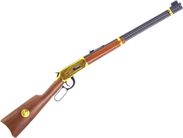 Picture of Used Winchester Model 94  Klondike Gold Rush Commemorative Lever Action, 30-30 Win, 20'' Barrel, Gold Coloured Receiver & Butt Plate, Good Condition