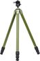 Picture of Leofoto SA-323CL+MA-40 Carbon Fiber Tripod - Rapid Lock Ball Head With Double Clamp Fits ARCA & Picatinny, 183mm-1603mm Adjustable Height, 20kg Capacity, Olive Green