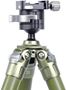 Picture of Leofoto SA-323CL+MA-40 Carbon Fiber Tripod - Rapid Lock Ball Head With Double Clamp Fits ARCA & Picatinny, 183mm-1603mm Adjustable Height, 20kg Capacity, Olive Green