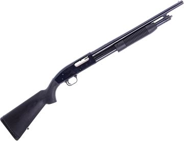 Picture of Used Mossberg Maverick 88 Pump-Action Shotgun, 12Ga, 3", 18.5" Barrel, Blued, Black Synthetic Stock, Shell Holder, Sling, Soft Case, Very Good Condition