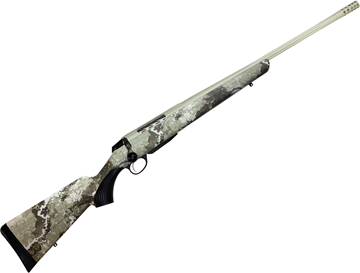 Picture of Tikka T3X Lite Veil Alpine Bolt Action Rifle - 7mm Rem Mag, 24.3" Fluted Threaded w/Brake, Cerakote Desert Verde, Veil Alpine Camo Camo Synthetic Stock, Standard Trigger, 3rds, No Sights