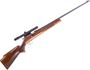 Picture of Used Lakefield Mark I Single Shot Bolt Action 22 LR, 22'' Barrel, Wood Stock, Bushnell Banner 4X Scope, Good Condition