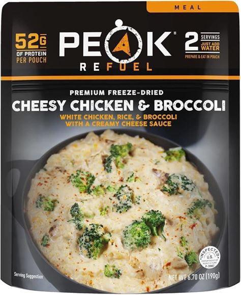 Picture of Peak Refuel Freeze Dried Meals - Cheesy Chicken & Broccoli