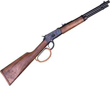 Picture of Canuck Wrangle Boss Lever Action Rifle - 44 Mag, 16.5", 1/2-28 Threaded, Case Hardened Steel Receiver, Matte Oiled Walnut stock, Iron Rear Sight, Fibre Front Sight,  8+1rds