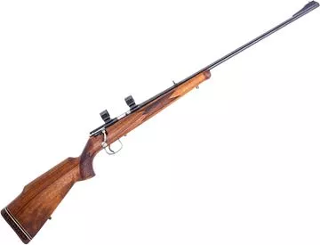 Picture of Used Anschutz 1515/16 Bolt-Action Rifle, 22WMR, 24" Barrel, Blued, Wood Stock, 1" Weaver Rings, 2 Magazines, Good Condition