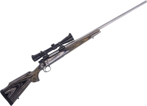 Picture of Used Remington 700 Bolt-Action 300 Win Mag, Custom Built by Nobby Uno, 24" Stainless Hart Barrel, Laminate Stock, With Leupold Vari-X III 2.5-8x36mm Scope, RCBS Dies, Excellent Condition