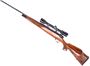 Picture of Used Weatherby Mark V Deluxe Bolt-Action Rifle, 30-06 Sprg, 24" barrel, Blued, Wood Stock, Bushnell Scopechief IV 4x40 Riflescope, Very Good Condition