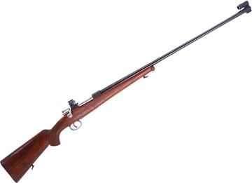 Picture of Used Carl Gustaf M96 Target Rifle, 6.5x55, 29.5" Heavy Barrel, Blued, Wood Sporter Stock, Target Apature Sights, 1918 Mfg, Good Condition