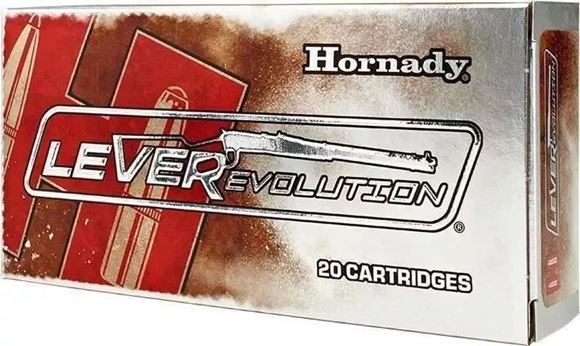 Picture of Hornady 82730 LEVERevolution Rifle Ammo 30-30 WIN, FTX, 160 Grains 2400 fps, 20, Boxed