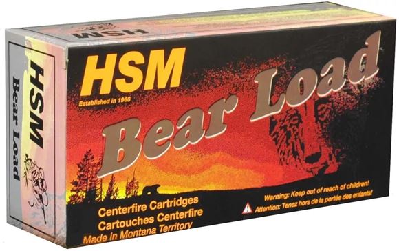 Picture of HSM Bear Load Rifle Ammo - 45 Colt +P, 325Gr, Lead WFN Gas Check "Bear Load", 20rds Box