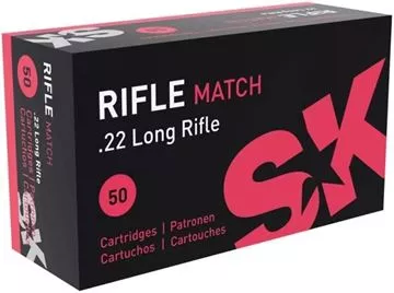 Picture of Lapua SK Rimfire Ammo - Rifle Match, 22 LR, 40Gr, Lead Round Nose, 500rds Brick, 1080fps