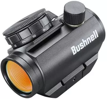 Picture of Bushnell Hunting Riflescope, Trophy Red Dots - TRS-25, 1x25mm, Matte, 3 MOA Red Dot, 11 Brightness, 1/2 MOA Click Value, Waterproof/Fogproof/Shockproof, CR2032