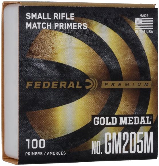 Picture of Federal GM205M Gold Medal Small Rifle Primer 100Ct Match