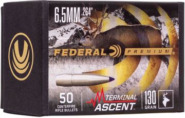 Picture of Federal Premium Rifle Bullets, Terminal Ascent - 6.5cm (.264"), 130Gr, 50ct Box