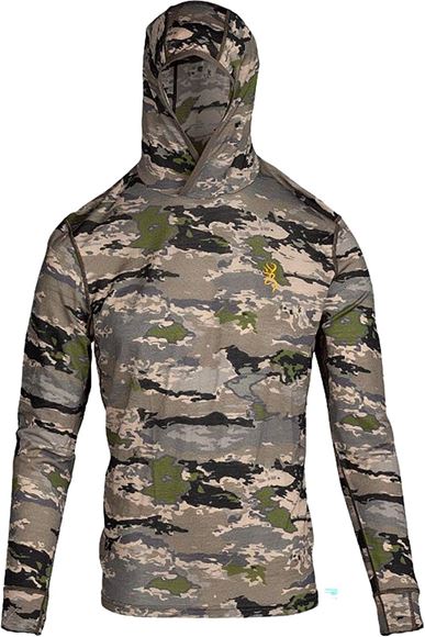 Picture of Browning Outdoor Clothing - Merino Wool Long Sleeve hooded shirt, Ovix, Size L