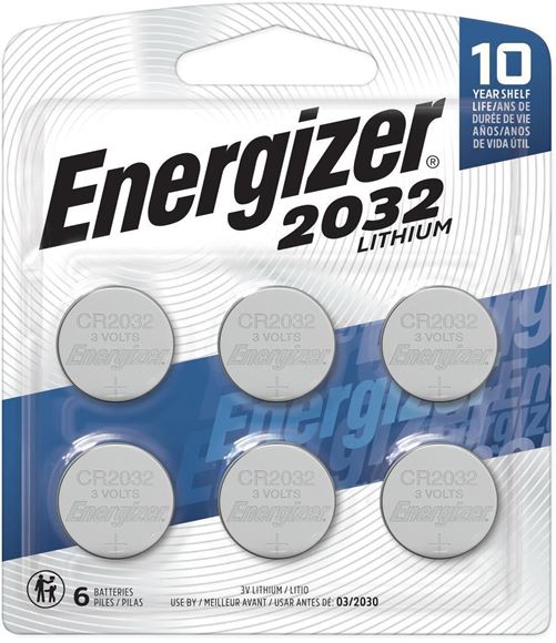 Picture of Energizer Coin Lithium 2032 Battery, 3V, 6 Pack